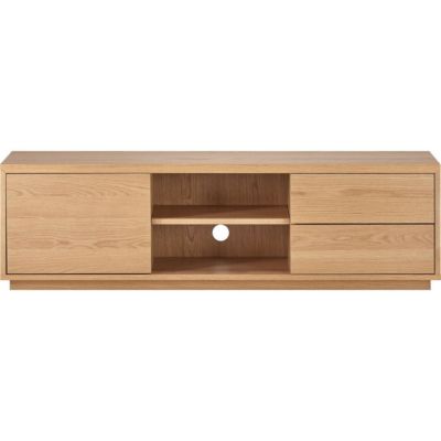 Meuble TV 1 porte 2 tiroirs en bois 150 cm - Odda