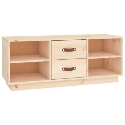 Meuble TV 100x34x40 cm Bois de pin massif - Prolenta Premium