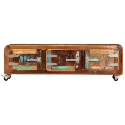 Meuble TV 120 x 30 x 37 cm Bois de récupération massif - Prolenta Premium