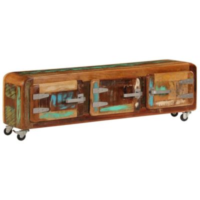 Meuble TV 120 x 30 x 37 cm Bois de récupération massif - Prolenta Premium