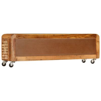 Meuble TV 120 x 30 x 37 cm Bois de récupération massif - Prolenta Premium