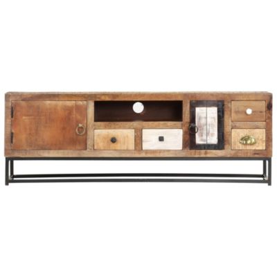 Meuble TV 120 x 30 x 40 cm Bois de récupération massif - Prolenta Premium