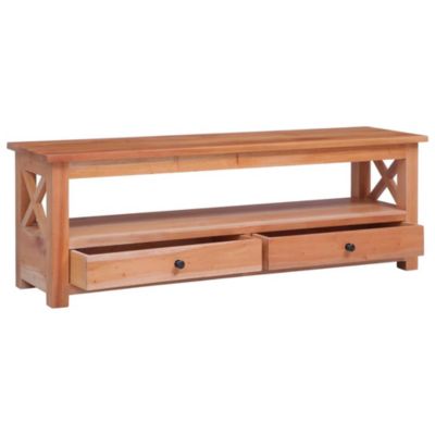 Meuble TV 120x30x40 cm Bois d'acajou massif - Prolenta Premium