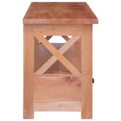 Meuble TV 120x30x40 cm Bois d'acajou massif - Prolenta Premium