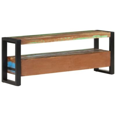 Meuble TV 120x30x45 cm Bois massif de récupération - Prolenta Premium