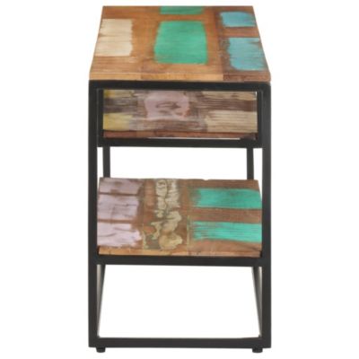 Meuble TV 130x30x45 cm Bois de récupération massif - Prolenta Premium