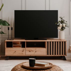 Meuble TV 140 cm avec rangements SPLIT