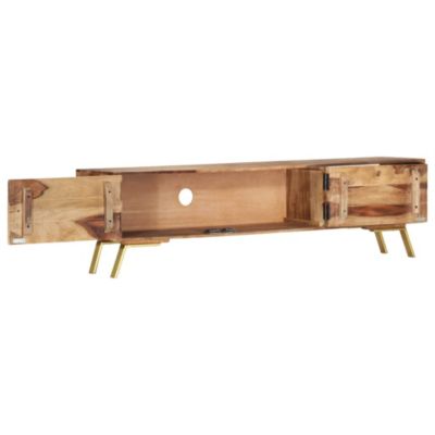 Meuble TV 140x30x40 cm bois massif - Prolenta Premium