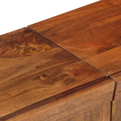 Meuble TV 140x30x46 cm Bois massif de manguier - Prolenta Premium