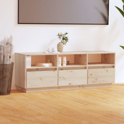 Meuble TV 140x37x50 cm Bois de pin massif - Prolenta Premium