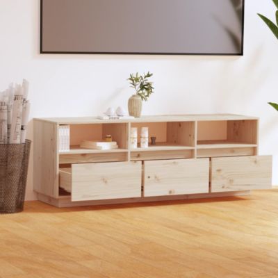 Meuble TV 140x37x50 cm Bois de pin massif - Prolenta Premium
