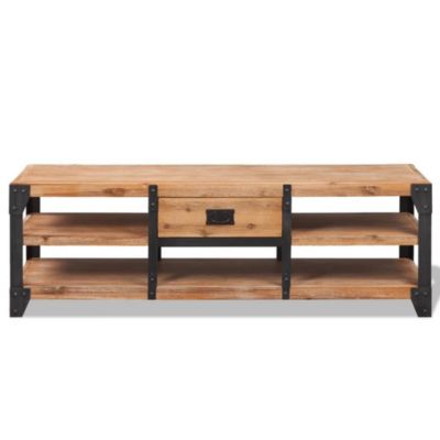 Meuble TV 140x40x45 cm bois d'acacia massif - Prolenta Premium