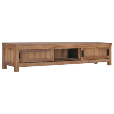 Meuble TV 150 x 30 x 30 cm Bois de teck massif - Prolenta Premium