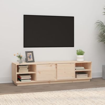 Meuble TV 156x40x40 cm Bois de pin massif - Prolenta Premium