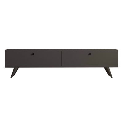 Meuble TV 160 cm gris - Oviala