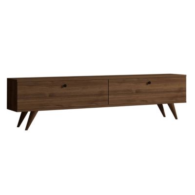 Meuble TV 160 cm mélaminé en bois  Oviala