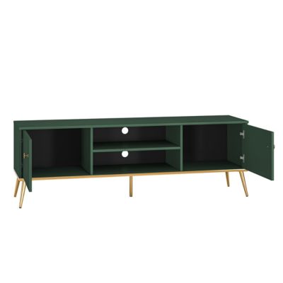 Meuble TV 2 portes 160 cm Thalia Vert