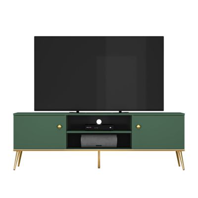 Meuble TV 2 portes 160 cm Thalia Vert