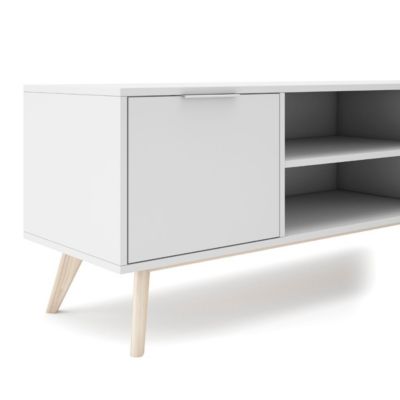 Meuble TV 2 Portes 2 Niches L140 cm - Campus