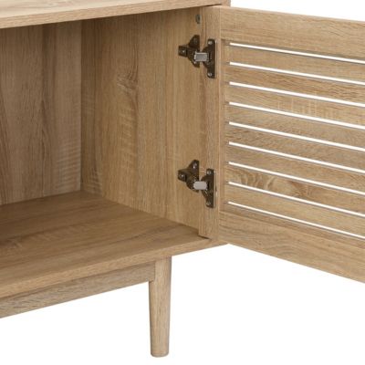 Meuble TV 2 portes couleur chêne 160 cm - Tivoli