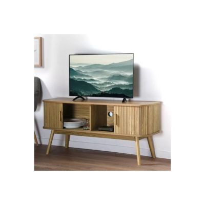 Meuble TV 2 Portes Coulissantes L120 cm - ERNEST
