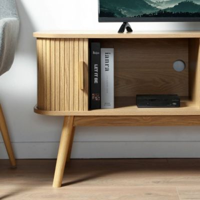 Meuble TV 2 Portes Coulissantes L120 cm - ERNEST