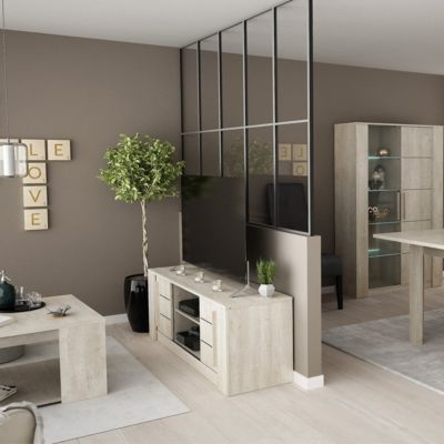 Meuble TV 2 Portes Coulissantes L150 cm - Antibes