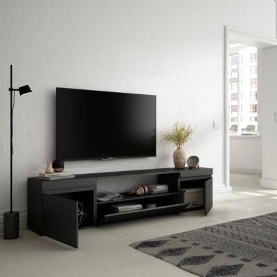 Meuble TV 200x35x45cm couleur noir