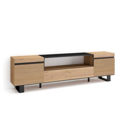 Meuble TV 200x35x57cm couleur chêne
