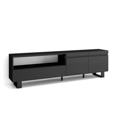 Meuble TV 200x35x57cm couleur noir