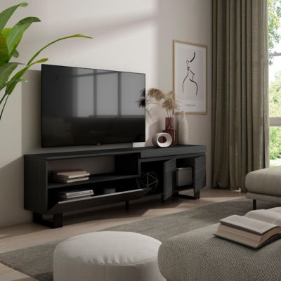 Meuble TV 200x35x57cm couleur noir