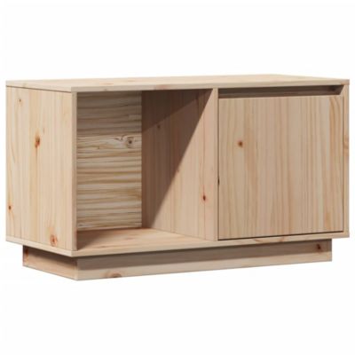 Meuble TV 74x35x44 cm Bois de pin massif - Prolenta Premium