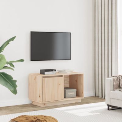 Meuble TV 74x35x44 cm Bois de pin massif - Prolenta Premium