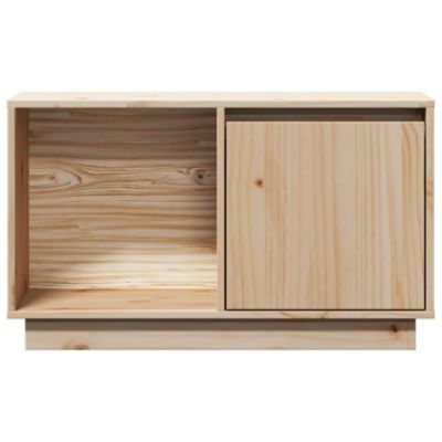 Meuble TV 74x35x44 cm Bois de pin massif - Prolenta Premium
