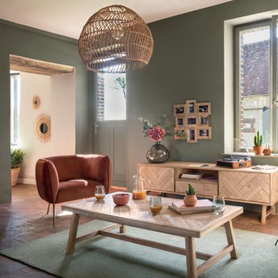 Meuble TV "Aeris" - 2 portes - bois d'acacia - Atmosphera