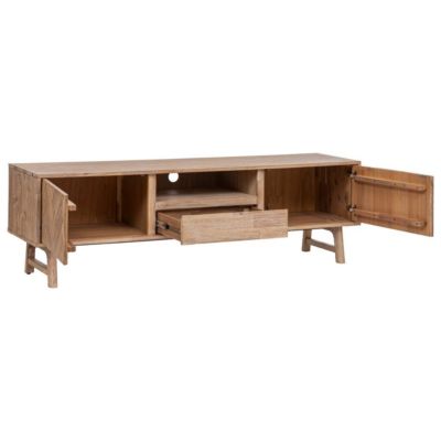 Meuble TV "Aeris" - 2 portes - bois d'acacia - Atmosphera