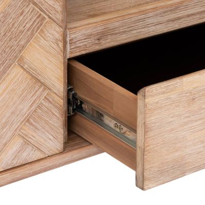 Meuble TV "Aeris" - 2 portes - bois d'acacia - Atmosphera