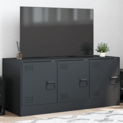 Meuble TV anthracite 99x39x44 cm acier - Prolenta Premium