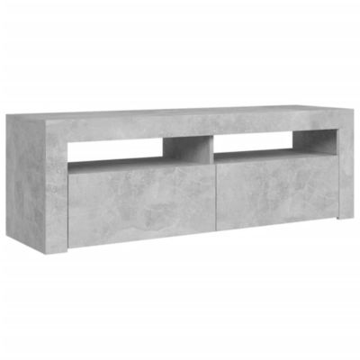Meuble TV avec lumières LED gris béton 120x35x40 cm - Prolenta Premium