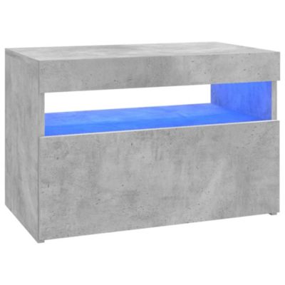 Meuble TV avec lumières LED gris béton 60x35x40 cm - Prolenta Premium