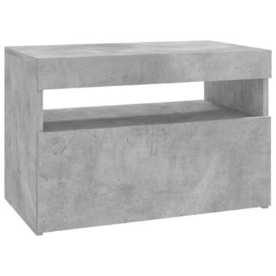 Meuble TV avec lumières LED gris béton 60x35x40 cm - Prolenta Premium