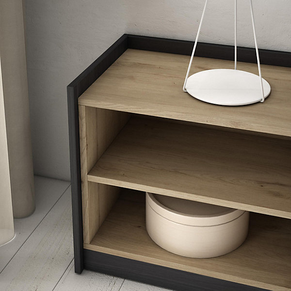 Meuble TV, Banc Télé, 207x50x37 cm, Pour les TV jusqu'à 80, Meubles de salon, Chêne Meuble TV, Banc Télé, 207x50x37 cm, Pour les TV jusqu'à 80, Meubles de salon, Chêne