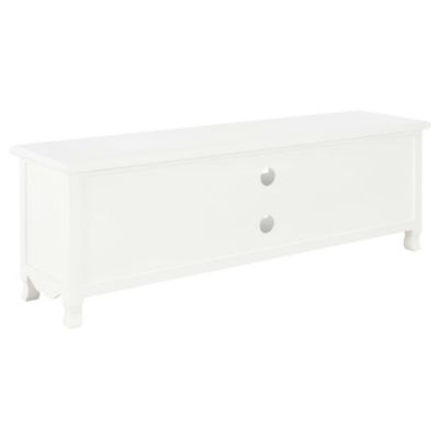 Meuble TV Blanc 120x30x40 cm Bois - Prolenta Premium