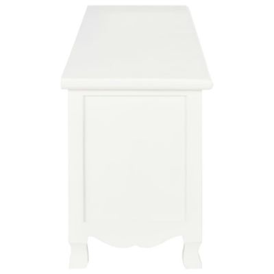 Meuble TV Blanc 120x30x40 cm Bois - Prolenta Premium