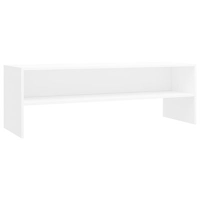 Meuble TV Blanc 120x40x40 cm Bois d'ingénierie - Prolenta Premium