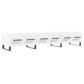 Meuble TV blanc 150x36x30 cm bois d'ingénierie - Prolenta Premium