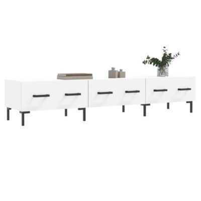 Meuble TV blanc 150x36x30 cm bois d'ingénierie - Prolenta Premium