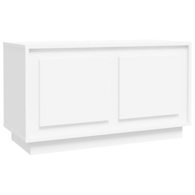 Meuble TV blanc 80x35x45 cm bois d'ingénierie - Prolenta Premium