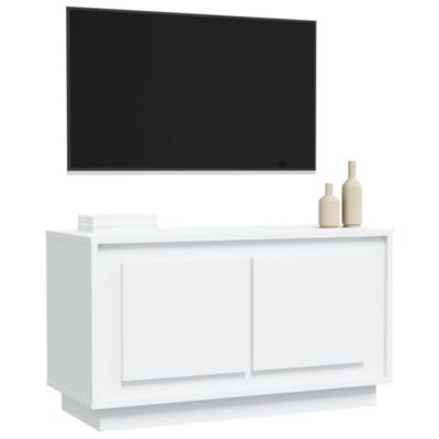 Meuble TV blanc 80x35x45 cm bois d'ingénierie - Prolenta Premium