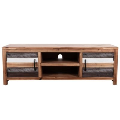 Meuble TV bois massif d'acacia 120 x 35 x 40 cm - Prolenta Premium
